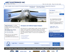 Tablet Screenshot of ableelectronics.com